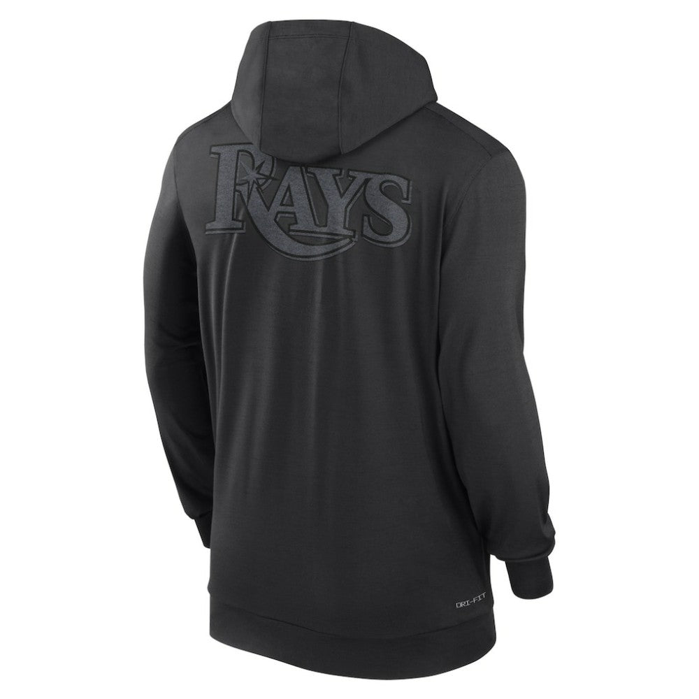 Tampa Bay Rays Authentic Collection Travel Performance Lightweight Full-Zip Hoodie Black | Nike