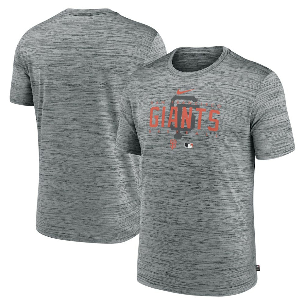 San Francisco Giants Authentic Collection Velocity Performance Practice T-Shirt Heather Gray | Nike