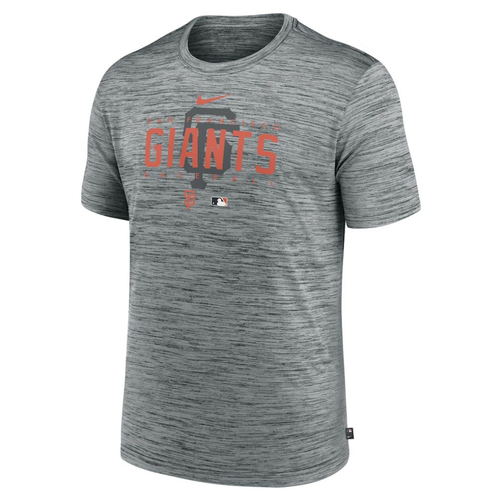 San Francisco Giants Authentic Collection Velocity Performance Practice T-Shirt Heather Gray | Nike