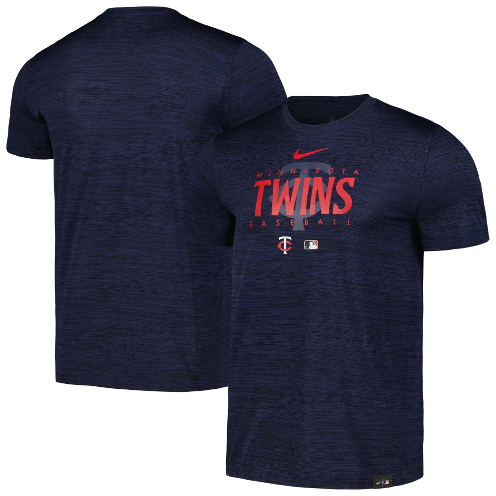 Minnesota Twins Authentic Collection Velocity Performance Practice T-Shirt Navy | Nike