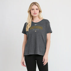 San Diego Padres Women's Authentic Collection Early Work Tri-Blend T-Shirt Heather Charcoal | Nike