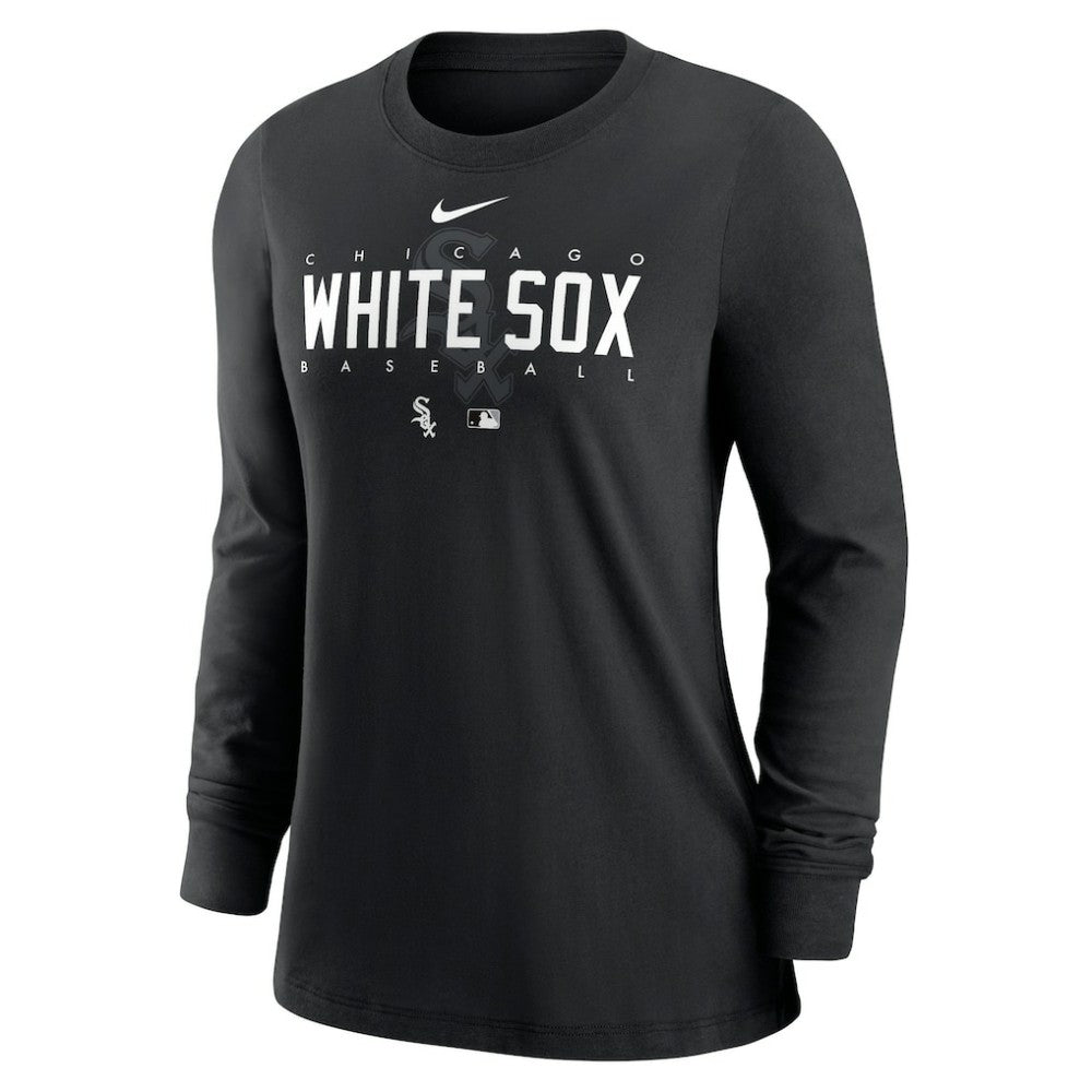 Chicago White Sox Women's Authentic Collection Legend Performance Long Sleeve T-Shirt Black | Nike