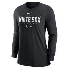 Chicago White Sox Women's Authentic Collection Legend Performance Long Sleeve T-Shirt Black | Nike