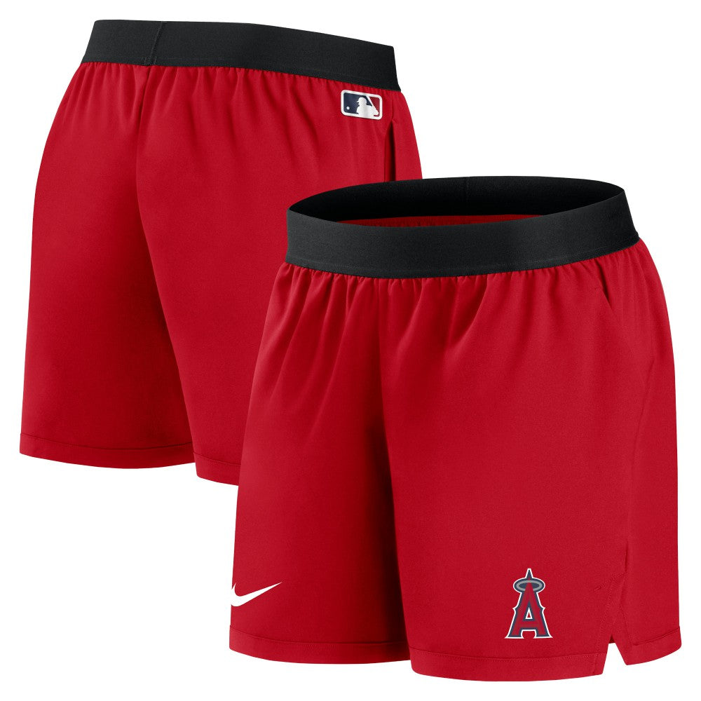 Los Angeles Angels Women's Authentic Collection Team Performance Shorts Red | Nike