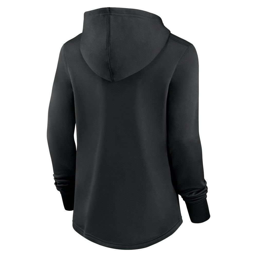 Miami Marlins Women's Authentic Collection Pregame Performance Pullover Hoodie Black | Nike