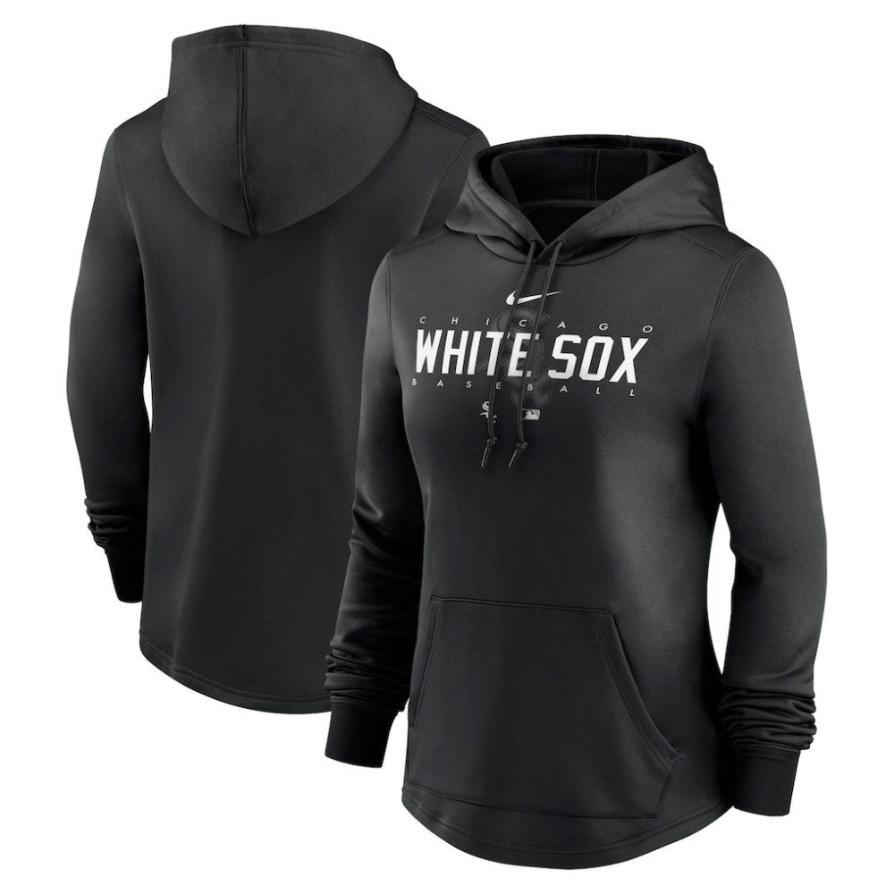 Chicago White Sox Women's Authentic Collection Pregame Performance Pullover Hoodie Black | Nike