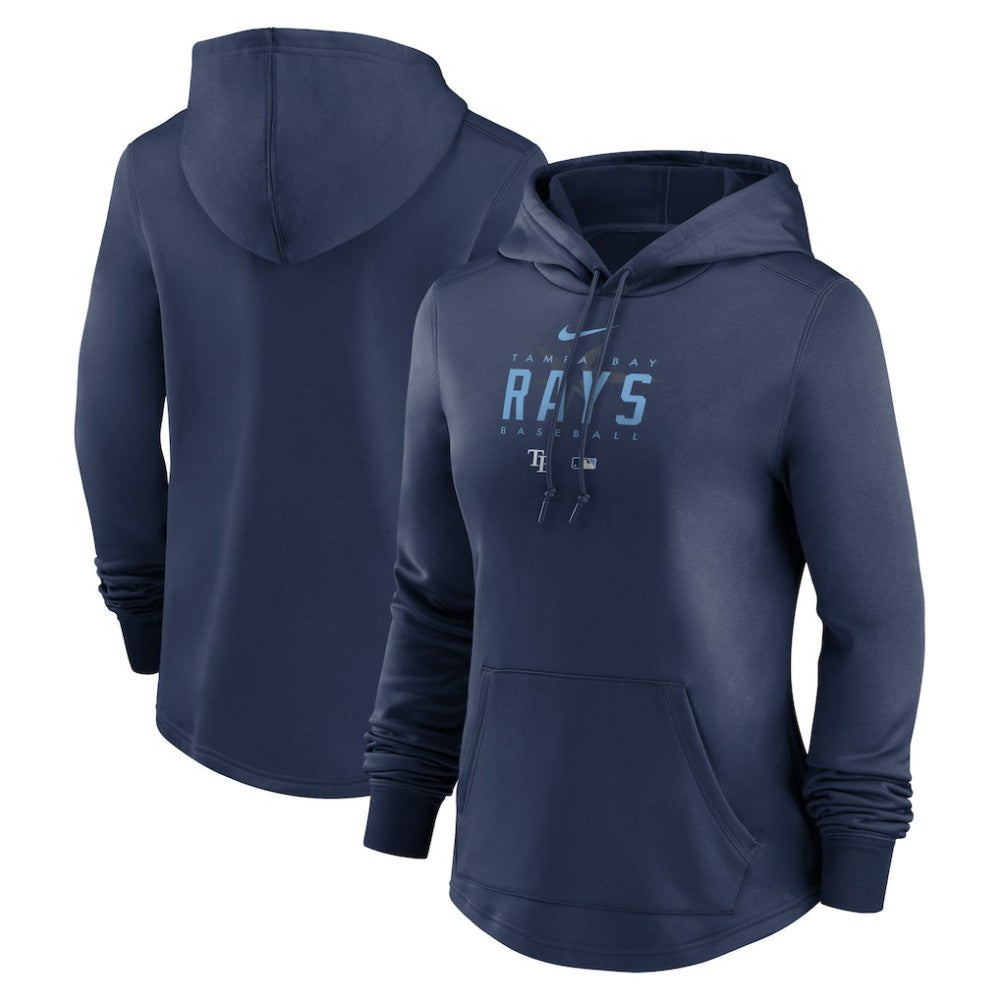 Tampa Bay Rays Women's Authentic Collection Pregame Performance Pullover Hoodie Navy | Nike
