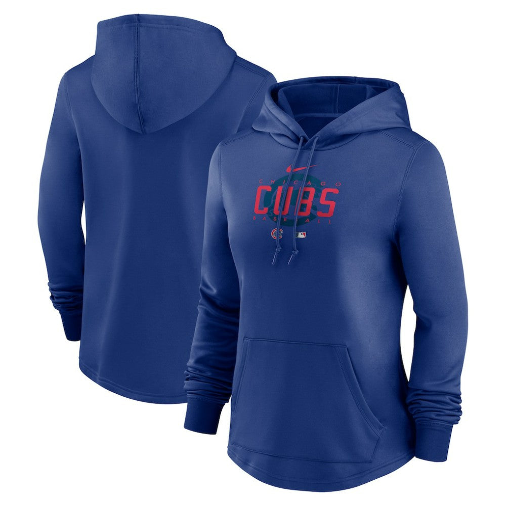 Chicago Cubs Women's Authentic Collection Pregame Performance Pullover Hoodie Royal | Nike