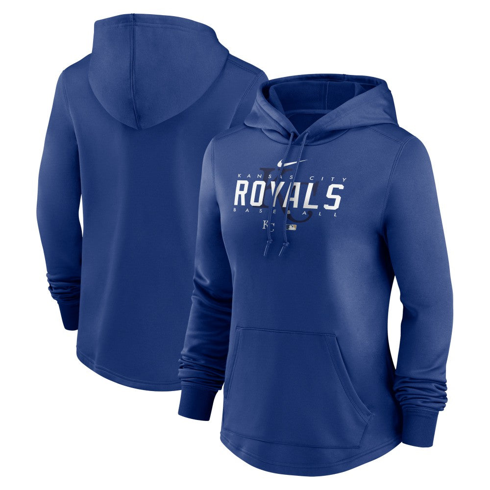 Kansas City Royals Women's Authentic Collection Pregame Performance Pullover Hoodie Royal | Nike