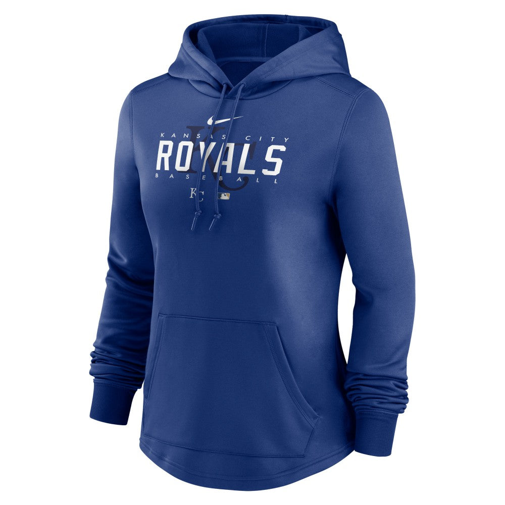 Kansas City Royals Women's Authentic Collection Pregame Performance Pullover Hoodie Royal | Nike