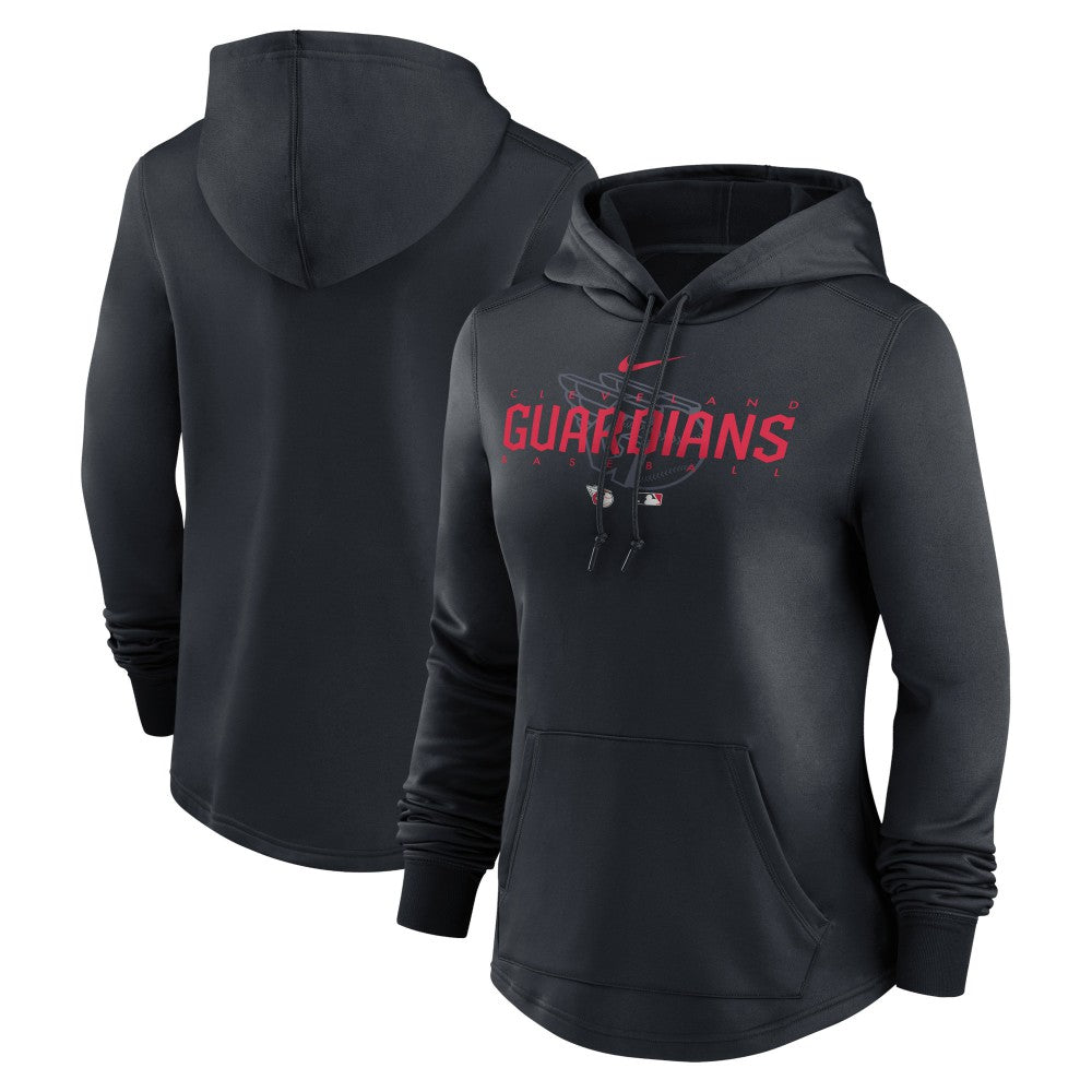 Cleveland Guardians Women's Authentic Collection Pregame Performance Pullover Hoodie Navy | Nike