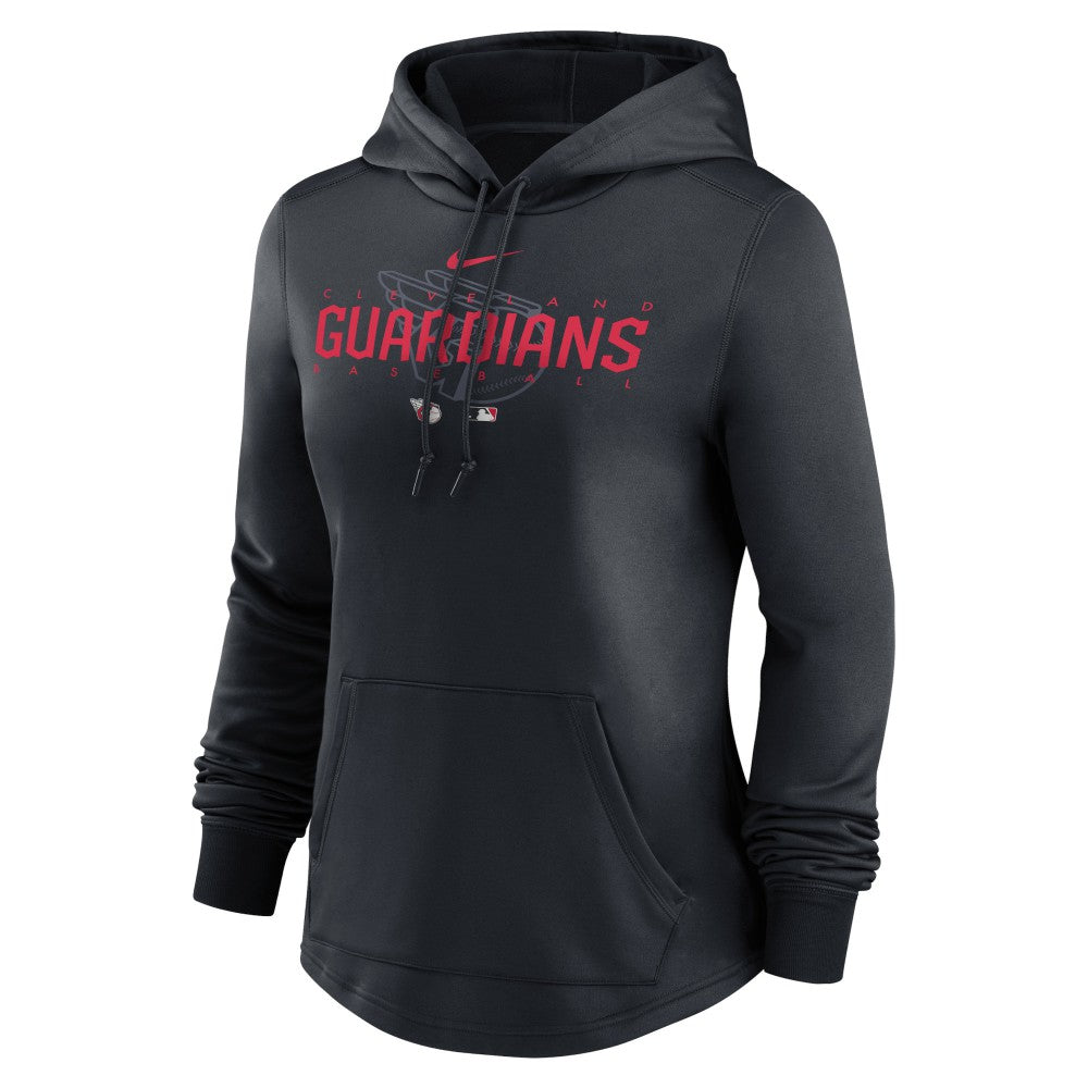 Cleveland Guardians Women's Authentic Collection Pregame Performance Pullover Hoodie Navy | Nike