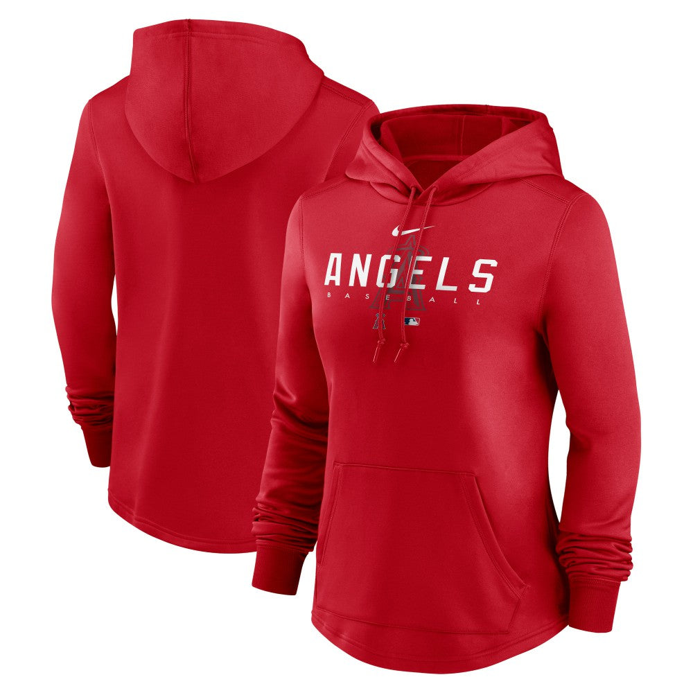 Los Angeles Angels Women's Authentic Collection Pregame Performance Pullover Hoodie Red | Nike