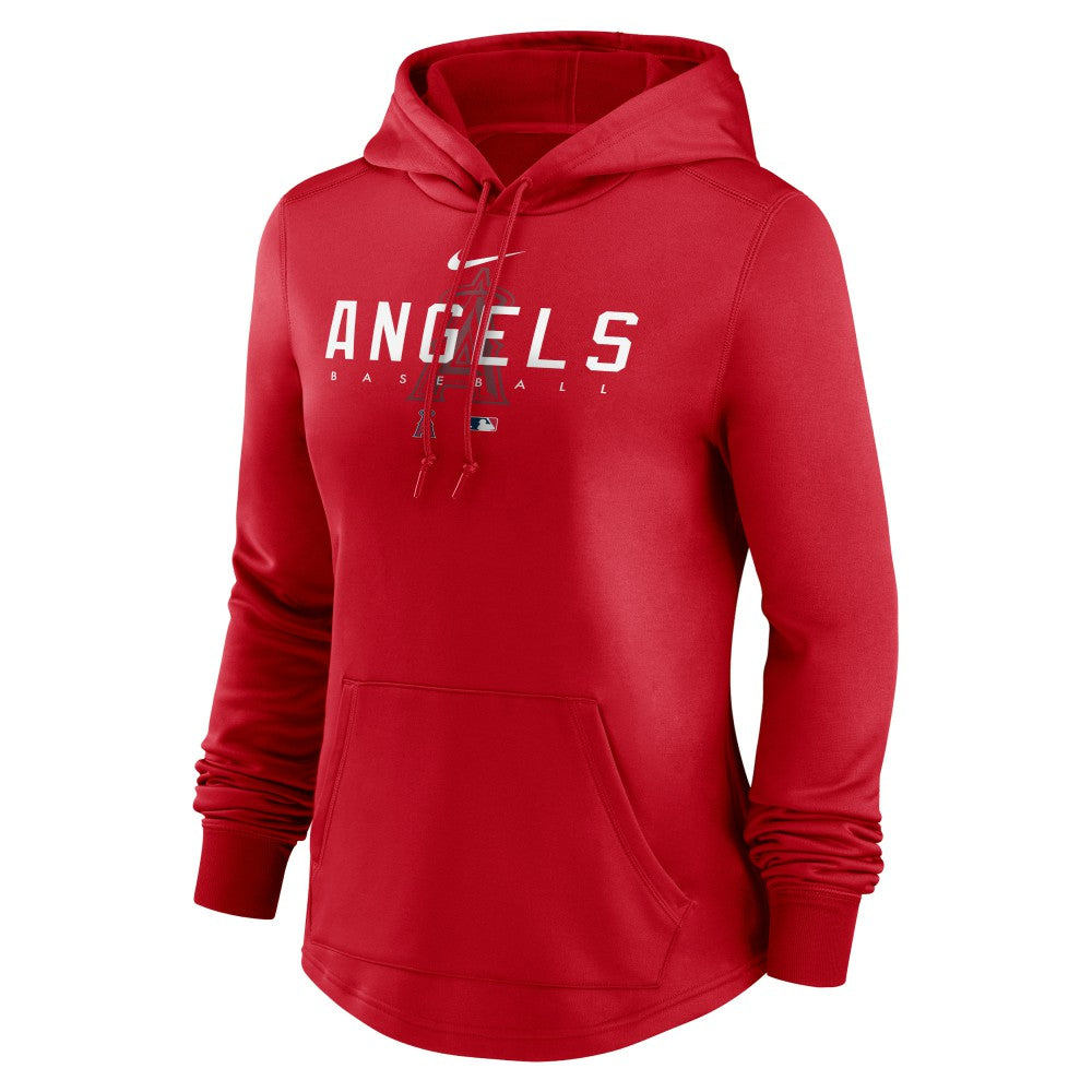 Los Angeles Angels Women's Authentic Collection Pregame Performance Pullover Hoodie Red | Nike