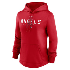 Los Angeles Angels Women's Authentic Collection Pregame Performance Pullover Hoodie Red | Nike