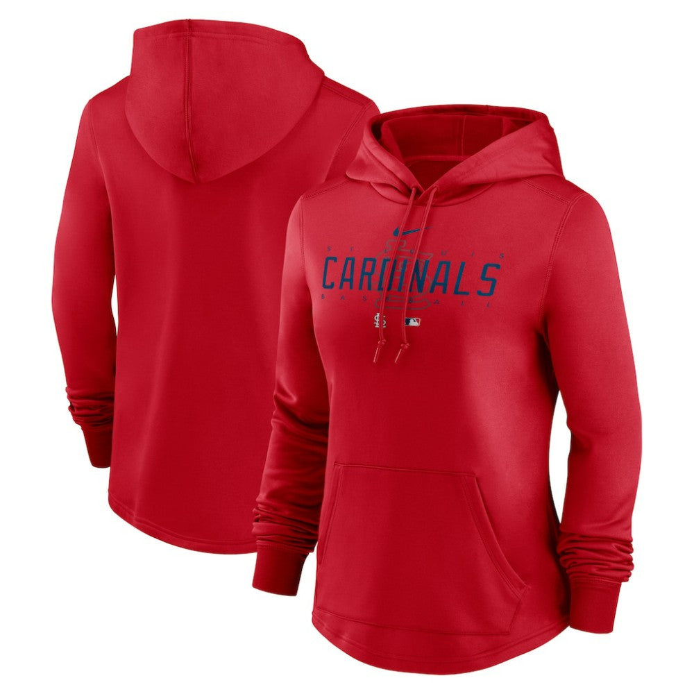 St. Louis Cardinals Women's Authentic Collection Pregame Performance Pullover Hoodie Red | Nike