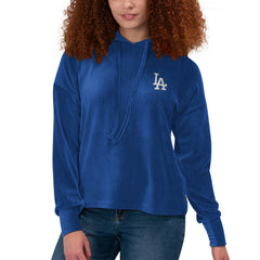 Los Angeles Dodgers Touch Women's End Line Pullover Hoodie Royal