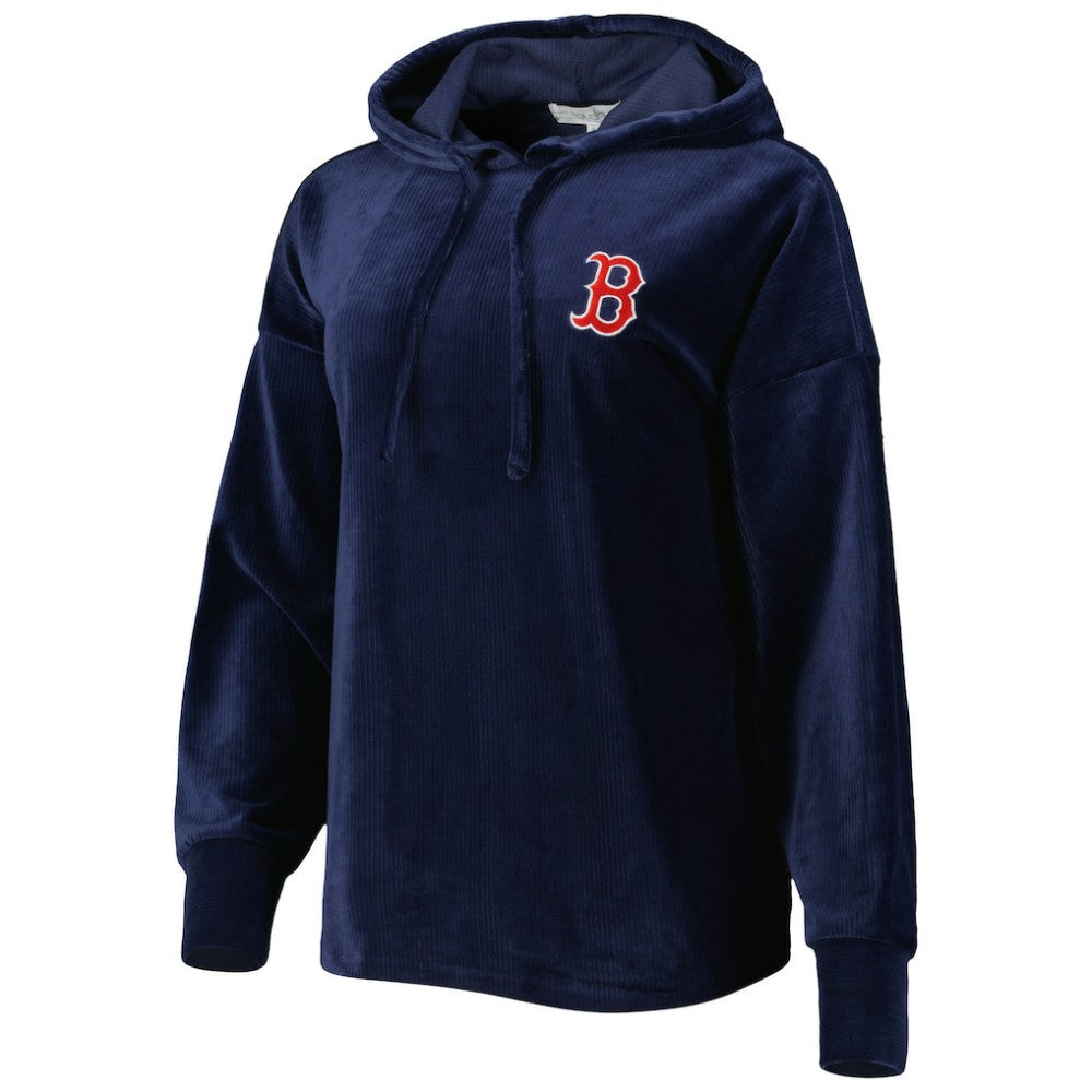 Boston Red Sox Touch Women's End Line Pullover Hoodie Navy