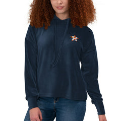 Houston Astros Touch Women's End Line Pullover Hoodie Navy