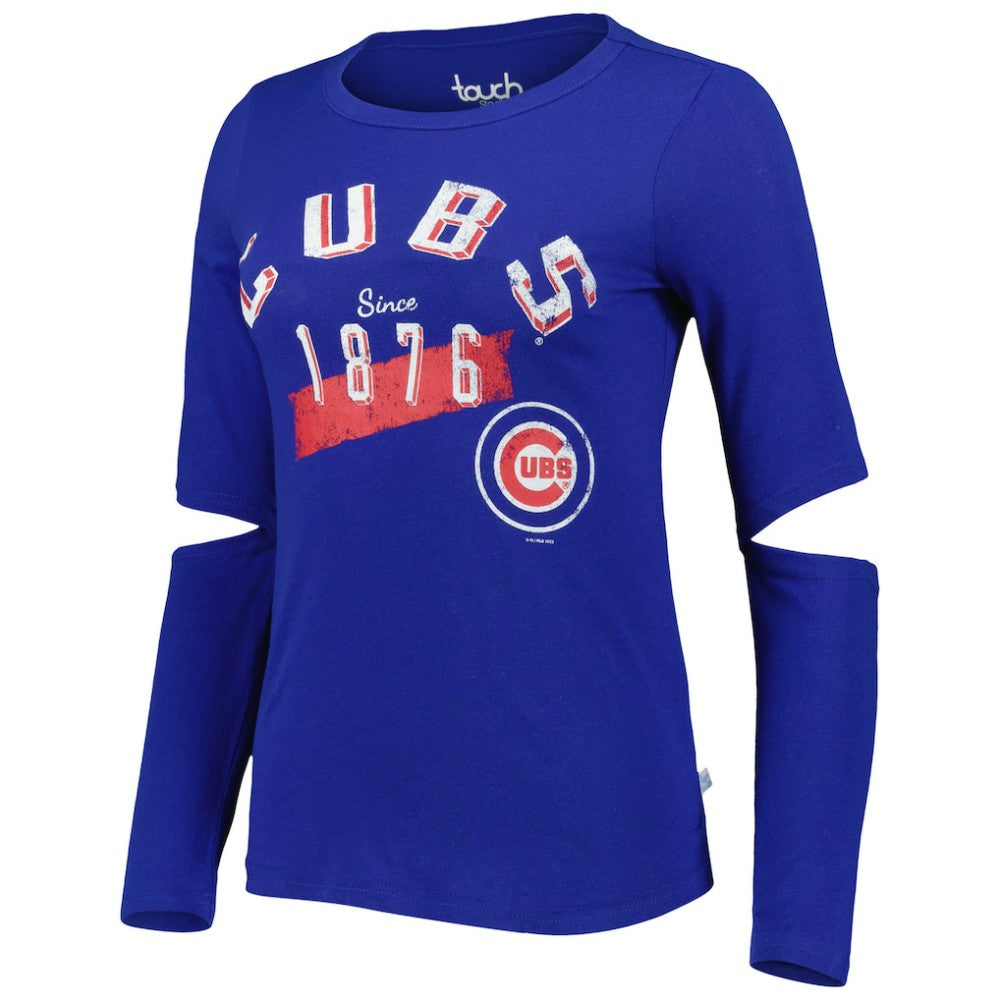 Chicago Cubs Touch Women's Formation Long Sleeve T-Shirt Royal