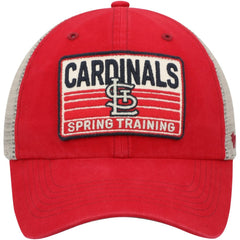 St. Louis Cardinals Four Stroke Clean Up Trucker Snapback Hat Red/Tan | 47 brand