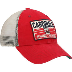 St. Louis Cardinals Four Stroke Clean Up Trucker Snapback Hat Red/Tan | 47 brand