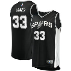 Tre Jones San Antonio Spurs Fast Break Replica Jersey - Icon Edition - Black