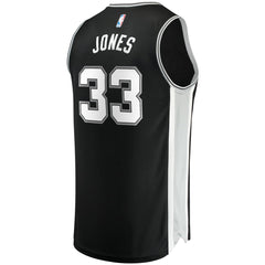 Tre Jones San Antonio Spurs Fast Break Replica Jersey - Icon Edition - Black