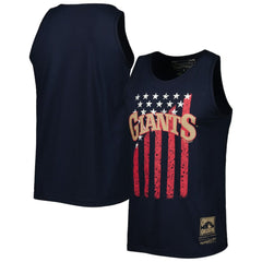 San Francisco Giants Cooperstown Collection Stars and Stripes Tank Top Navy | Mitchell & Ness