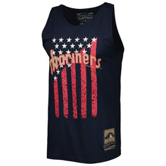 Seattle Mariners Cooperstown Collection Stars and Stripes Tank Top Navy | Mitchell & Ness