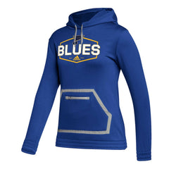 St. Louis Blues adidas Women's Team Pullover Hoodie Blue
