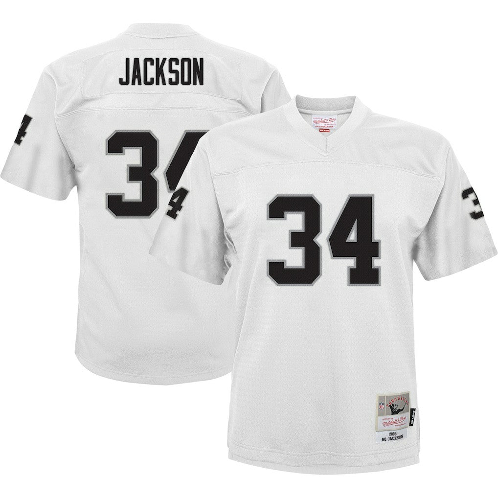 Bo Jackson Las Vegas Raiders Youth 1988 Retired Player Legacy Jersey - White discount