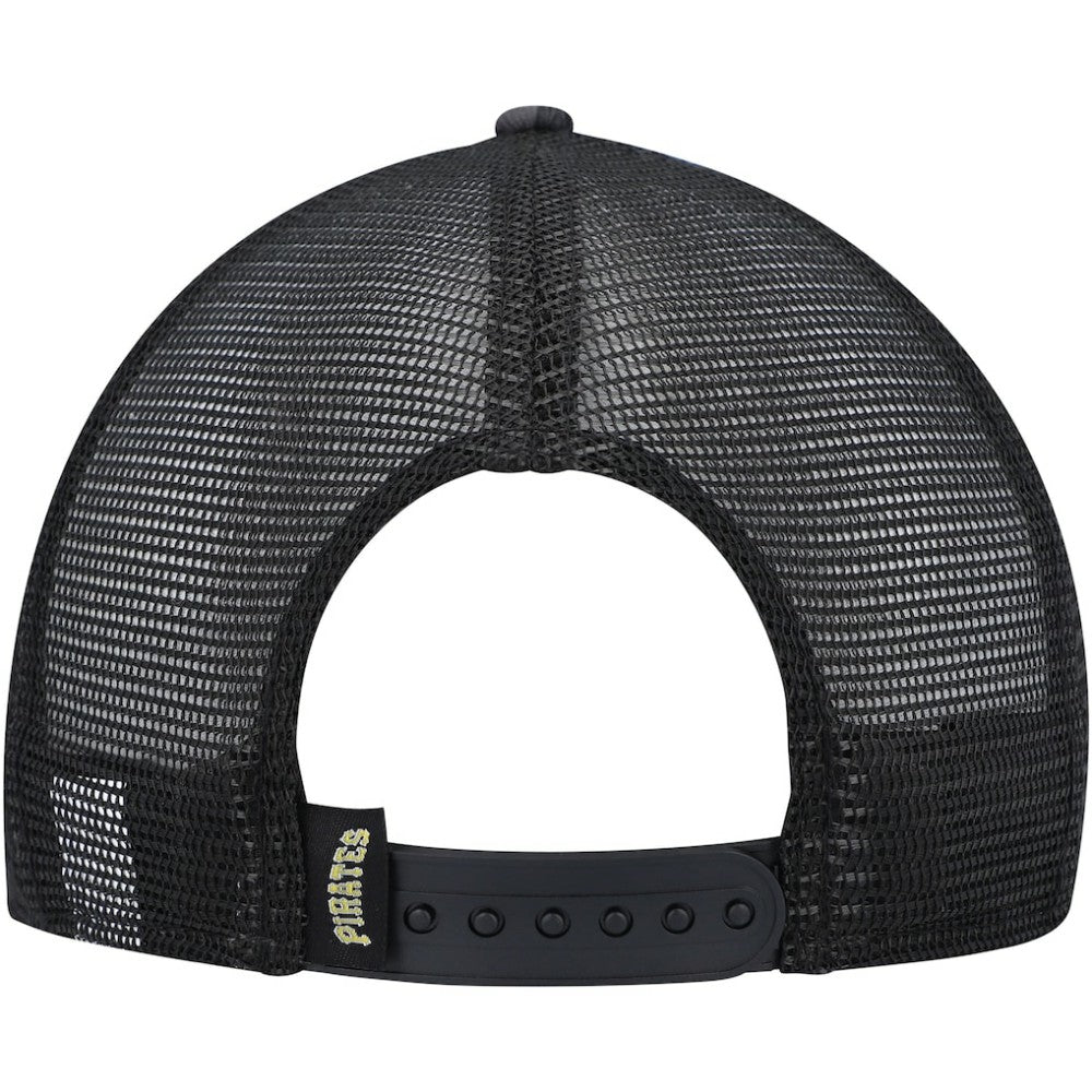 Pittsburgh Pirates Repeat A-Frame 9FIFTY Trucker Snapback Hat Black | New Era