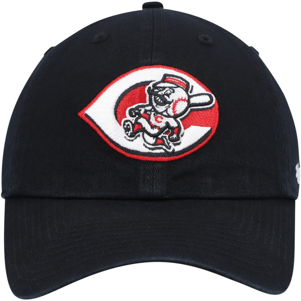 Cincinnati Reds Cooperstown Collection Clean Up Adjustable Hat Black | 47 brand