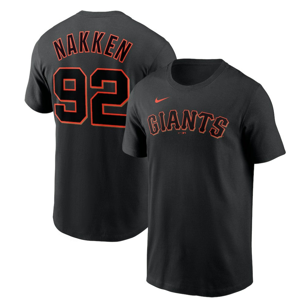 Alyssa Nakken San Francisco Giants Name & Number T-Shirt Black | Nike