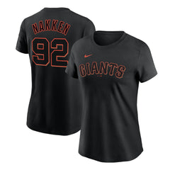 Alyssa Nakken San Francisco Giants Women's Name & Number T-Shirt Black | Nike