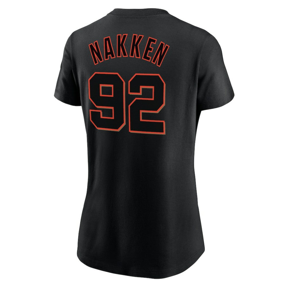 Alyssa Nakken San Francisco Giants Women's Name & Number T-Shirt Black | Nike
