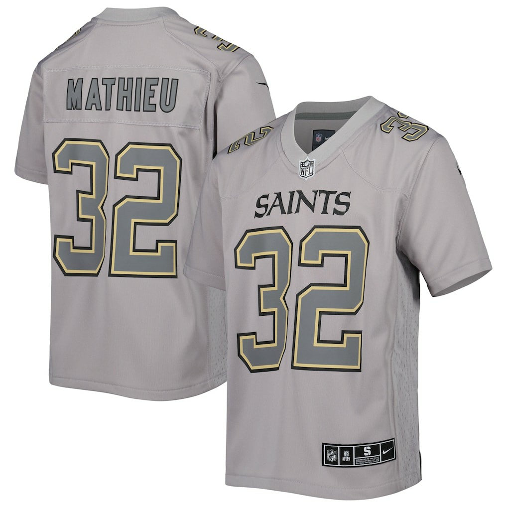 Tyrann Mathieu New Orleans Saints Youth Atmosphere Game Jersey - Gray