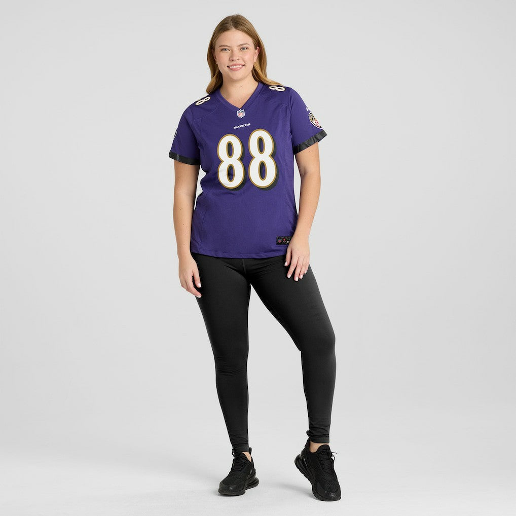 Charlie Kolar Baltimore Ravens Women's Player Game Jersey - Purple