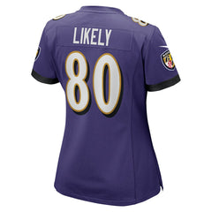 Isaiah Likely Baltimore Ravens Women's Player Game Jersey - Purple
