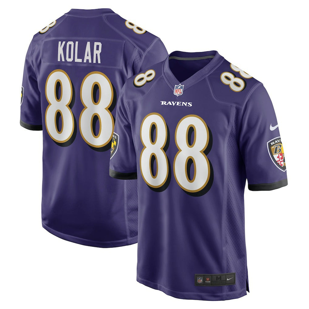 Charlie Kolar Baltimore Ravens Player Game Jersey - Purple