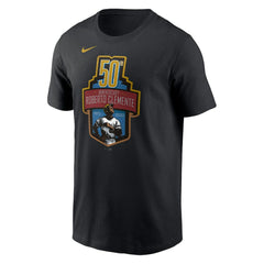 Roberto Clemente Pittsburgh Pirates 50th Anniversary Commemorative T-Shirt Black | Nike