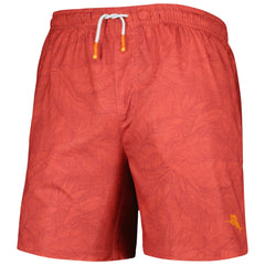 Los Angeles Angels Tommy Bahama Naples Layered Leaves Swim Trunks Red
