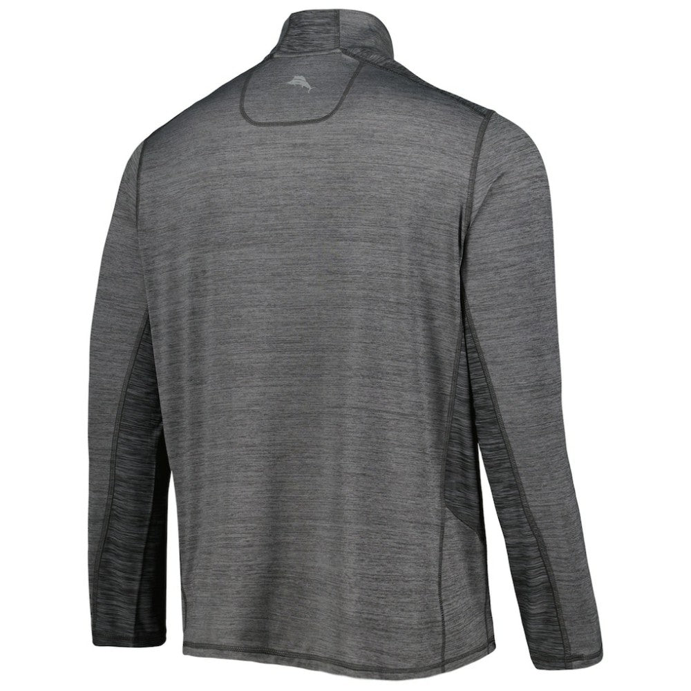 Chicago Cubs Tommy Bahama Delray IslandZone Half-Zip Top Charcoal