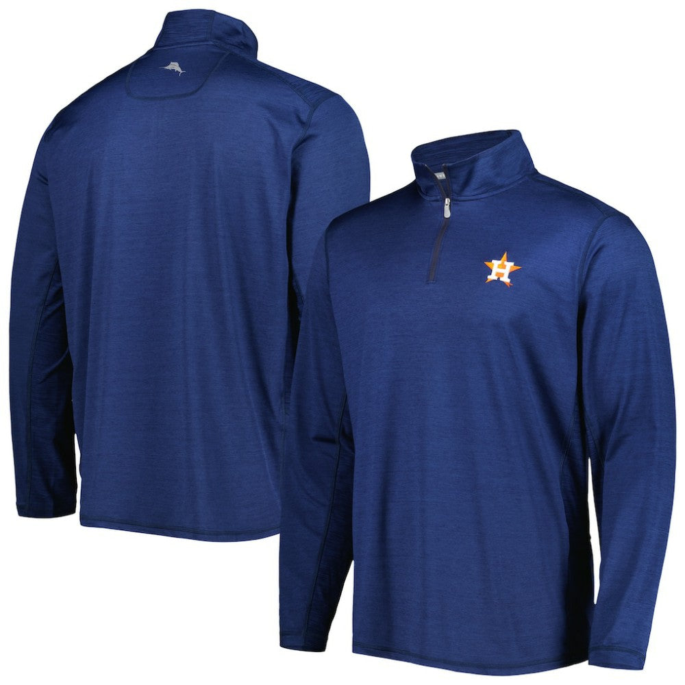 Houston Astros Tommy Bahama Delray IslandZone Half-Zip Top Navy