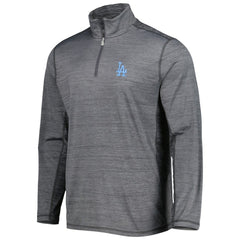 Los Angeles Dodgers Tommy Bahama Delray IslandZone Half-Zip Top Gray