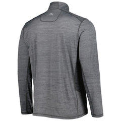 Los Angeles Dodgers Tommy Bahama Delray IslandZone Half-Zip Top Gray