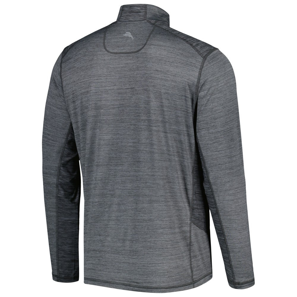 New York Mets Tommy Bahama Delray IslandZone Half-Zip Top Gray