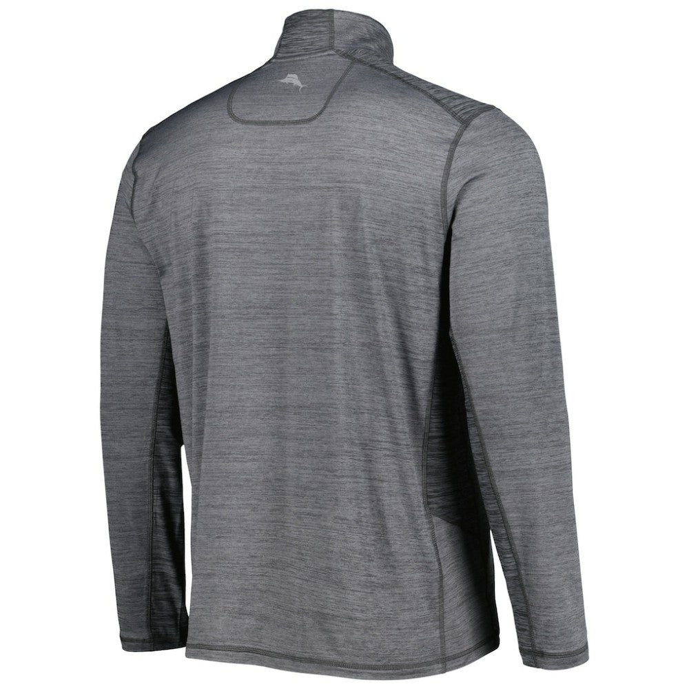 San Francisco Giants Tommy Bahama Delray IslandZone Half-Zip Top Gray