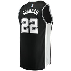 Malaki Branham San Antonio Spurs Fast Break Replica Player Jersey - Icon Edition - Black